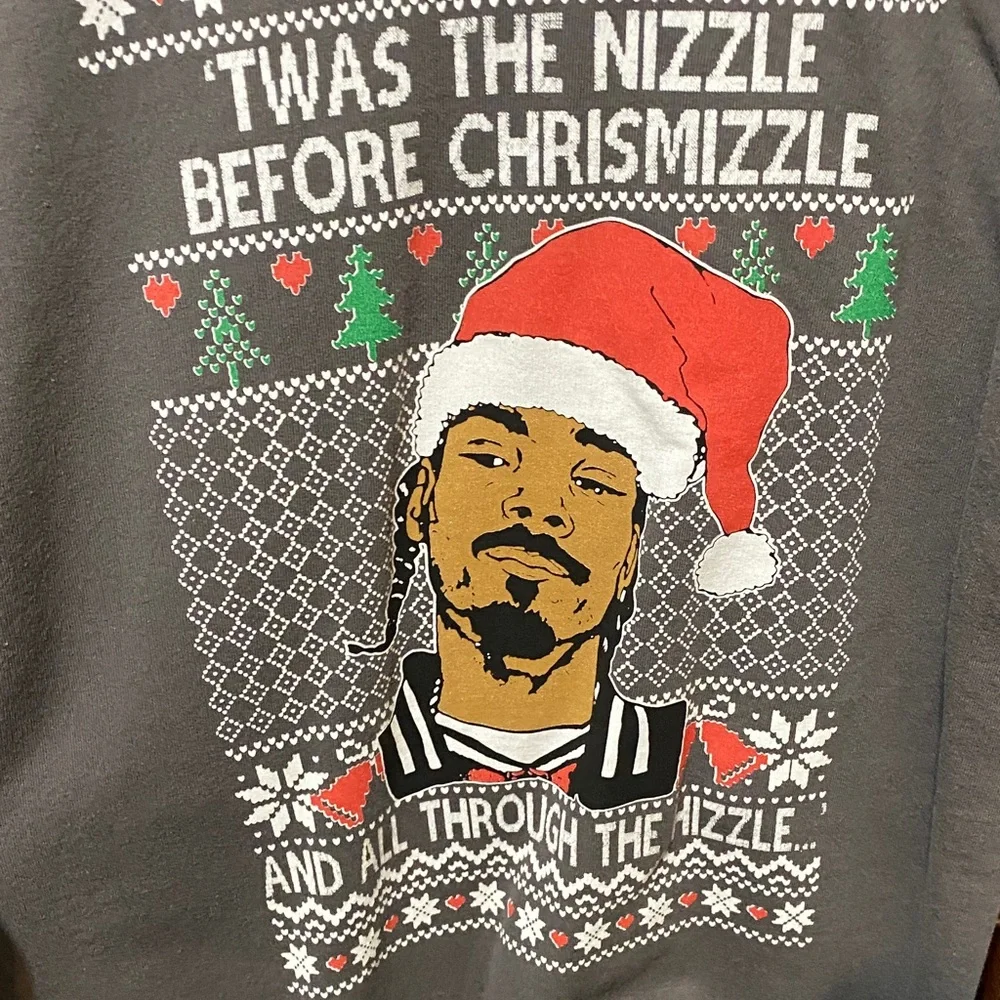 Snoop Dog Holiday Graphic Sweater